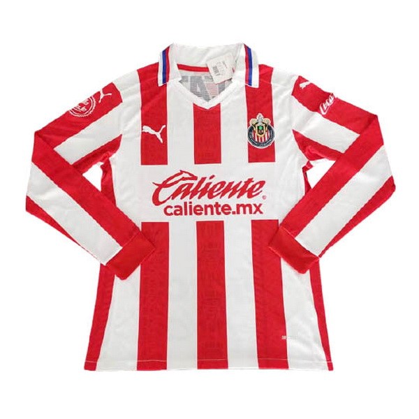 Camiseta Chivas 1ª ML 2020-2021 Rojo Blanco